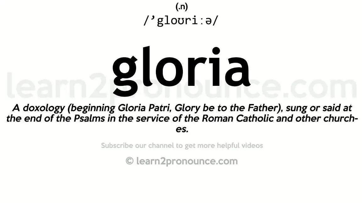 The Biblical Meaning Of Gloria Unveiling The Divine Significance